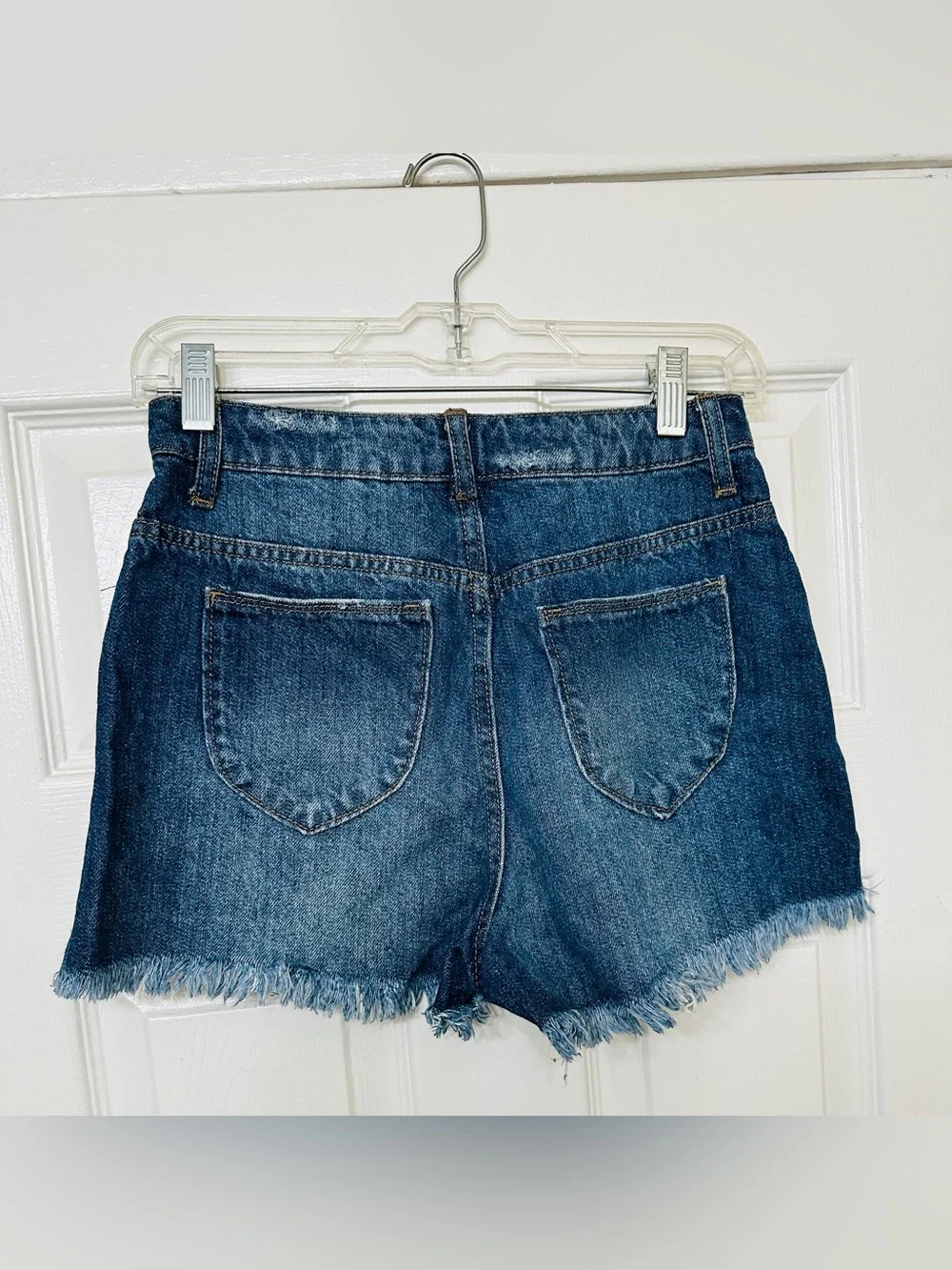 And Now This shorts jean distressed raw hem ripped denim jean 26 waist - Picture 2 of 5